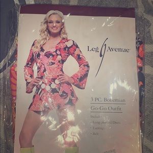 Leg Avenue 3PC. Bohemian Go-Go  Outfit